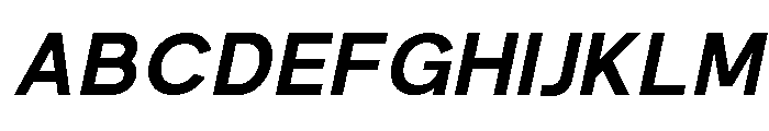 Prime Nordic Semi Bold Italic Font UPPERCASE
