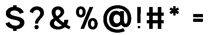 Prime Nordic Semi Bold Font OTHER CHARS