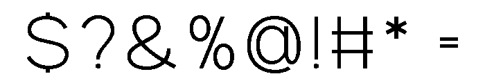 Prime Nordic Thin Font OTHER CHARS