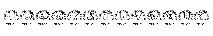 Primorion Split Monogram Font LOWERCASE
