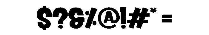 Prismatic Mutation Regular Font OTHER CHARS