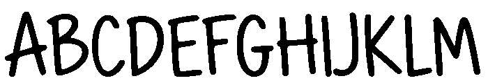 Private Student Regular Font UPPERCASE