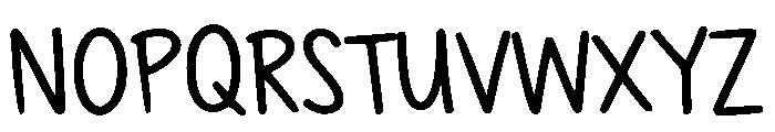Private Student Regular Font UPPERCASE