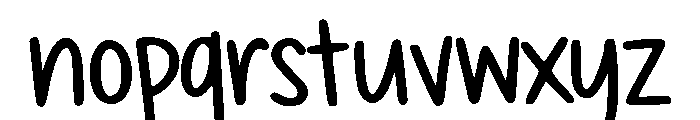 Private Student Regular Font LOWERCASE