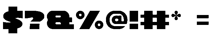 Pro Bold Font OTHER CHARS