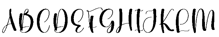 Procreate Embroidery Font UPPERCASE