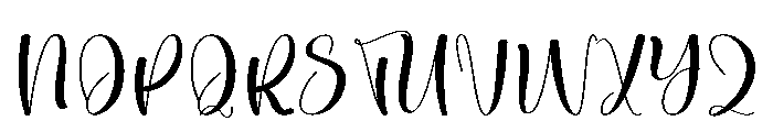 Procreate Embroidery Font UPPERCASE