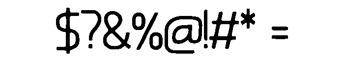 Progress Font OTHER CHARS