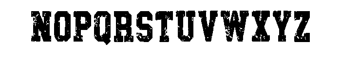 Project Varsity Regular Font LOWERCASE
