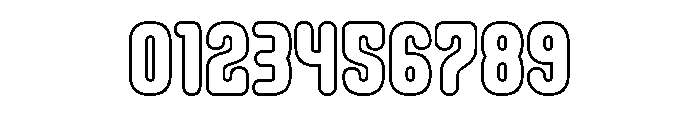 Prond Outline Font OTHER CHARS