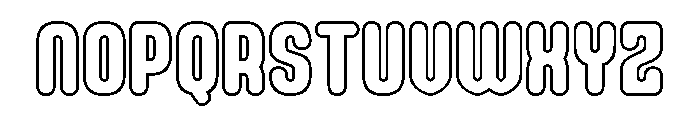 Prond Outline Font UPPERCASE