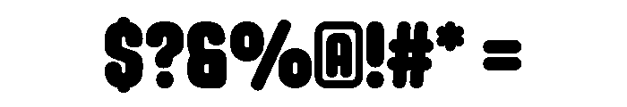 Prond Regular Font OTHER CHARS