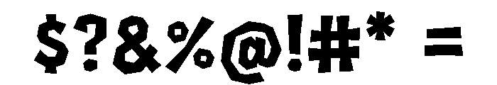 Proske Drawn Font OTHER CHARS