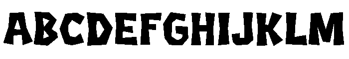Proske Drawn Font UPPERCASE