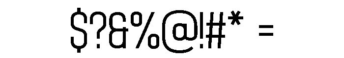 Prostavia Light Font OTHER CHARS