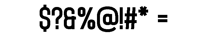 Prostavia Medium Font OTHER CHARS
