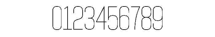 Prostavia Thin Font OTHER CHARS