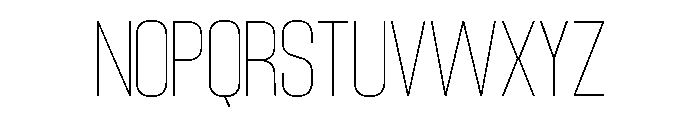Prostavia Thin Font UPPERCASE