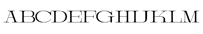 Prostetrix Font UPPERCASE