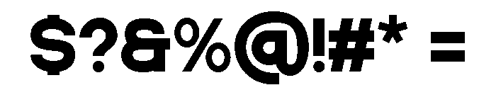 Protica Regular Font OTHER CHARS