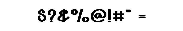 Protrude Font OTHER CHARS