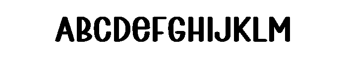 Protrude Font UPPERCASE