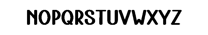 Protrude Font LOWERCASE