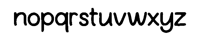 Proud Font LOWERCASE