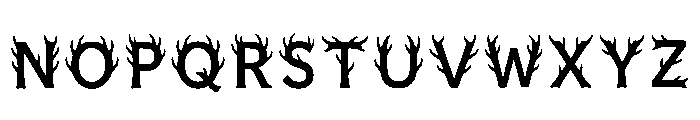 Prune Regular Font UPPERCASE
