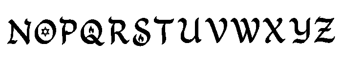 Pryce Regular Font UPPERCASE
