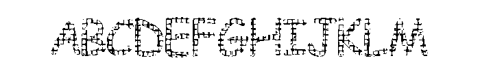 preppy Pattern Font UPPERCASE