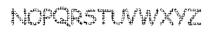 preppy Pattern Font UPPERCASE