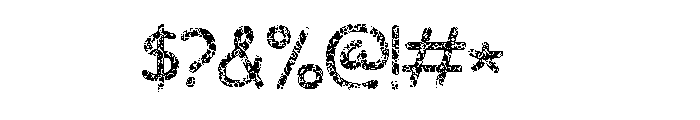 preppy pink Font OTHER CHARS