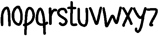 PRESENT Regular otf (400) Font LOWERCASE