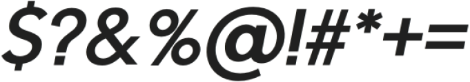 PREVALENT SANS PRO Bold Italic otf (700) Font OTHER CHARS