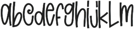 PRICKLYCLN Regular ttf (400) Font LOWERCASE