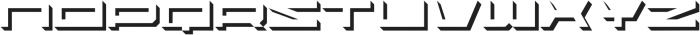 PROSPECTIVE Extended Shadow ttf (400) Font LOWERCASE