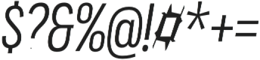 Praktika Cond Italic otf (400) Font OTHER CHARS