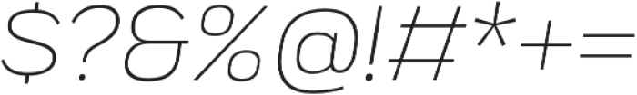 Praktika Light Italic otf (300) Font OTHER CHARS