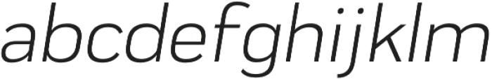 Praktika Regular Italic otf (400) Font LOWERCASE