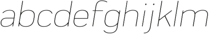 Praktika Rnd ExtraLight Italic otf (200) Font LOWERCASE