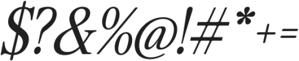 Praktive Italic otf (400) Font OTHER CHARS