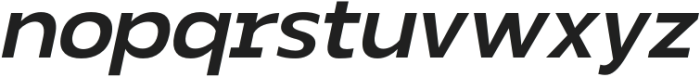 Prapen-Italic otf (400) Font LOWERCASE