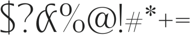 Praya Light otf (300) Font OTHER CHARS