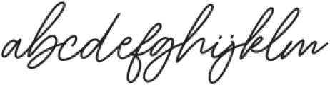 Prebuga Signature otf (400) Font LOWERCASE