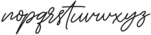 Prebuga Signature otf (400) Font LOWERCASE