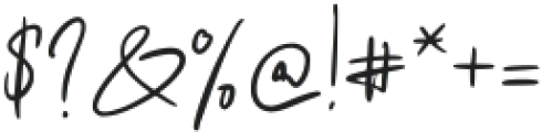 Pregati Signature Regular otf (400) Font OTHER CHARS