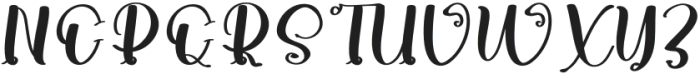 Present Regular otf (400) Font UPPERCASE