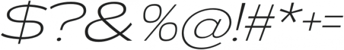 Presicav ExtraLight Italic otf (200) Font OTHER CHARS