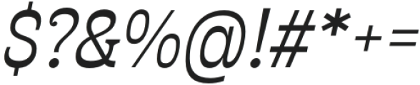 Presley Slab Regular Italic otf (400) Font OTHER CHARS